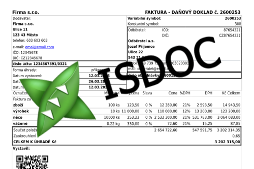faktura ISDOC